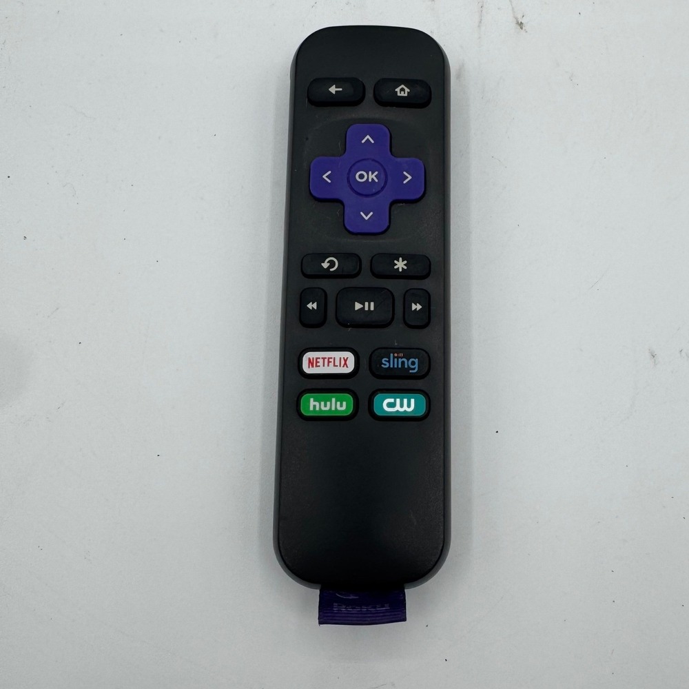 Roku RC-ALIR IR Remote Control with Netflix Sling Hulu CW Buttons Black
